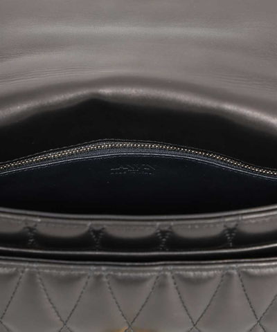 Shop Lanvin Leather Crossbody Bag In Black
