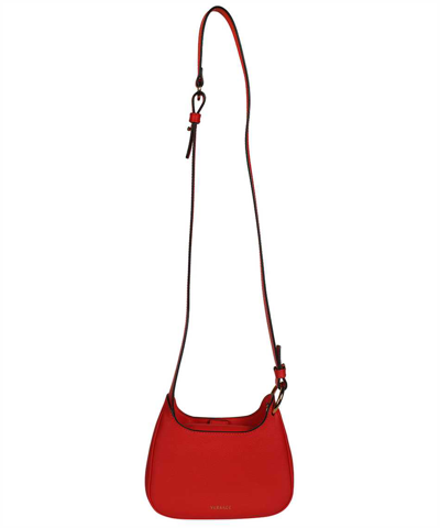 Shop Versace Leather Crossbody Bag In Red