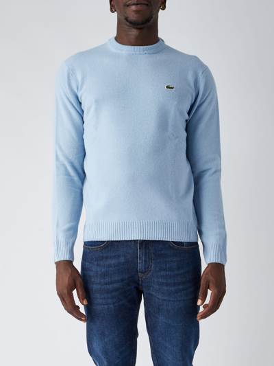 Shop Lacoste Pullovers Uomo Sweater In Celeste