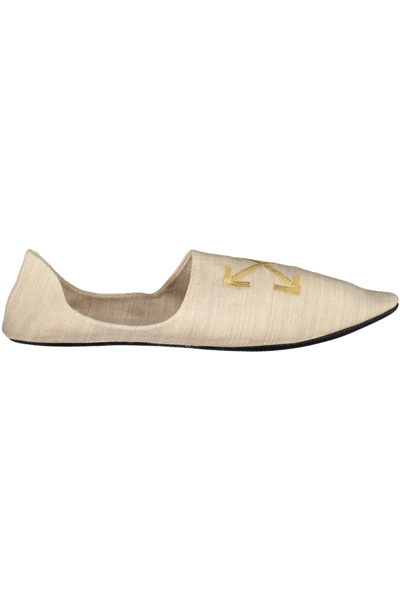Shop Off-white Slippers In Beige