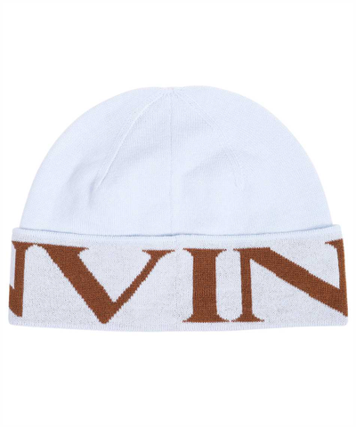 Shop Lanvin Wool Hat In Light Blue