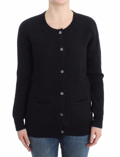 Shop John Galliano Chic Transparent Back Woolen Women's Cardigan In Black