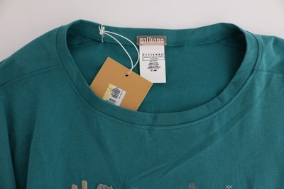 Shop John Galliano Elegant Crewneck Cotton Sweater In Women's Green