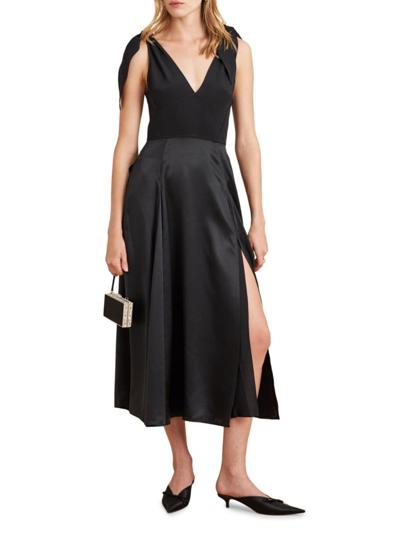 Shop La Ligne Women's Charlotte Dress In Black