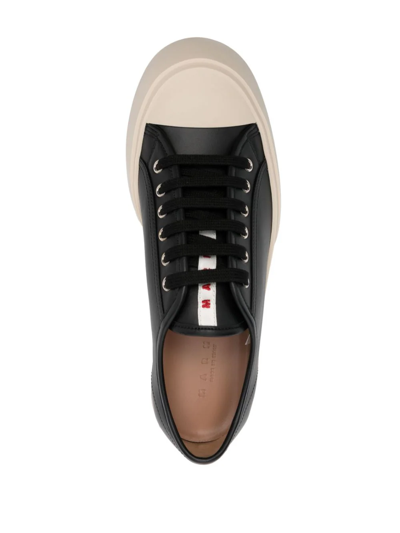 Shop Marni Pablo Lace-up Sneakers Black