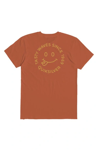 Shop Quiksilver Tasty Waves Graphic T-shirt In Mango