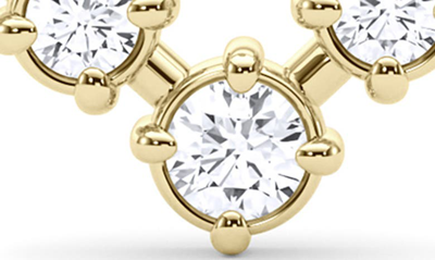 Hautecarat Capricorn Constellation Lab Created Diamond Necklace In 18k Yellow Gold