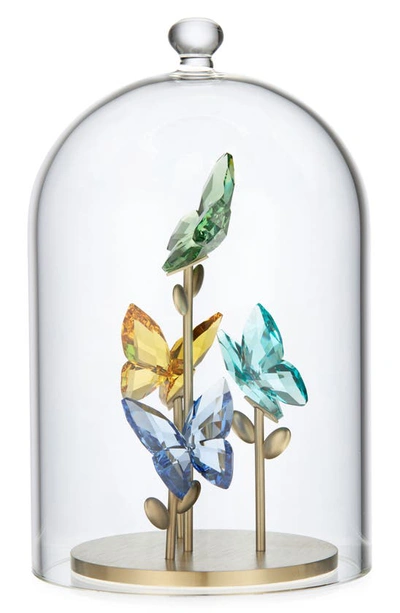 Shop Swarovski Jungle Beats Bell Jar Crystal Butterfly Figurine In Multicolored