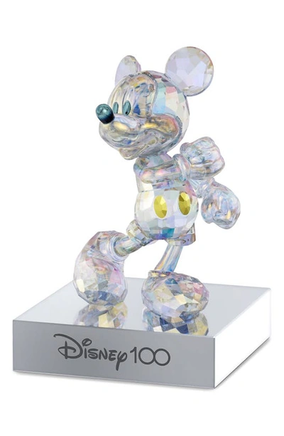 Shop Swarovski Disney100 Mickey Mouse Crystal Figurine In Multicolored