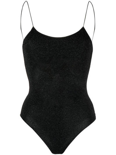 Shop Oseree Lumière Swimsuit - Women's - Spandex/elastane/polyamide/metallic Fibre In Black