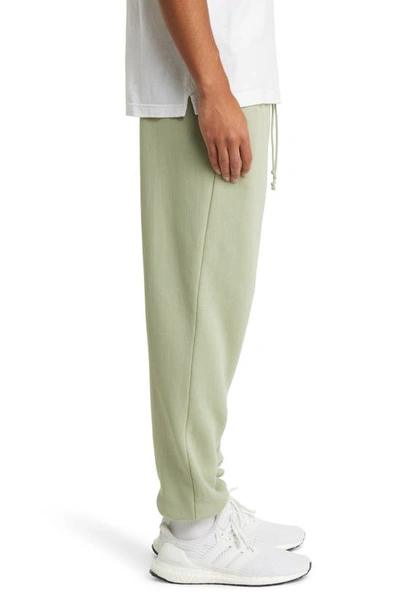 Shop Elwood Core Organic Cotton Brushed Terry Sweatpants In Sage