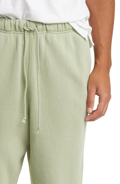 Shop Elwood Core Organic Cotton Brushed Terry Sweatpants In Sage