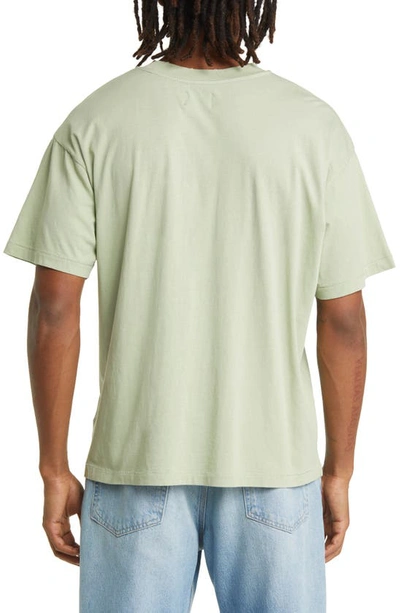 Shop Elwood Core Oversize Organic Cotton Jersey T-shirt In Sage