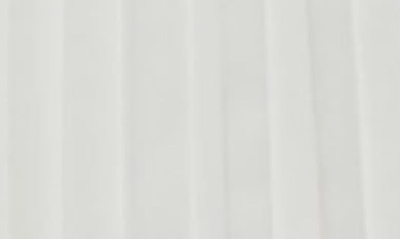 Ming Wang Pleated Mini Shirtdress In White/ Black