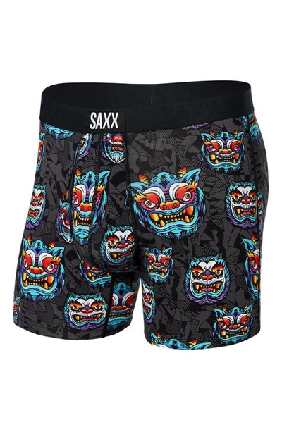 Saxx Vibe Super Soft Slim Fit Boxer Briefs In Year Of The Dragon- Multi