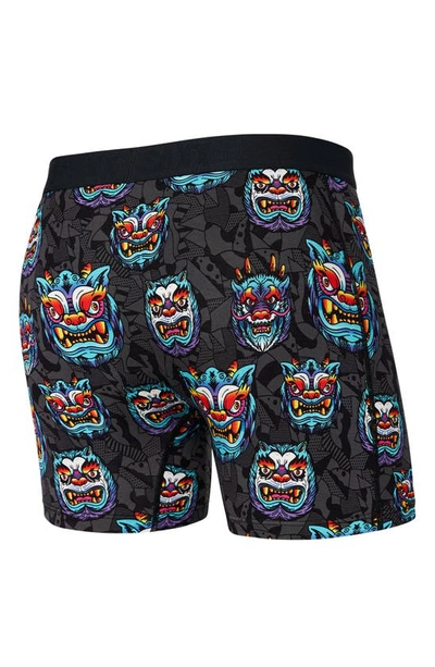 Saxx Vibe Super Soft Slim Fit Boxer Briefs In Year Of The Dragon- Multi