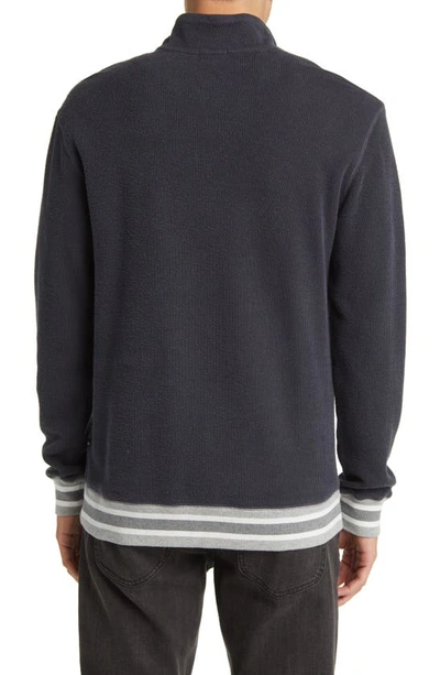 Shop Rails Ward Quarter Zip Sweatshirt In Knittany Blue