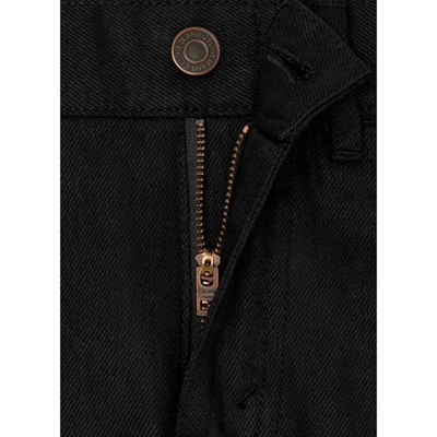 Celine Mid-rise Skinny Jeans In Black Denim For Women