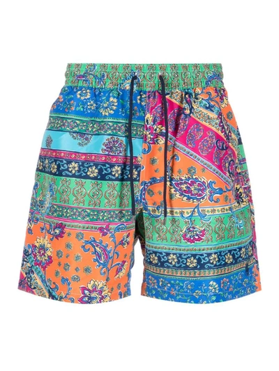 Shop Polo Ralph Lauren Palm Island Paisley Print Swim Shorts In Multiple Colors