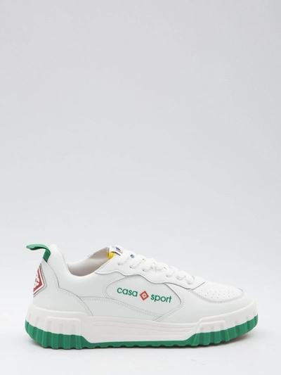 Shop Casablanca The Court Sneakers In White