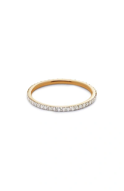 Shop Monica Vinader Lab Created Diamond Pavé Eternity Ring In 14k Solid Gold