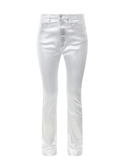 Shop 3x1 Silver Cotton Trouser