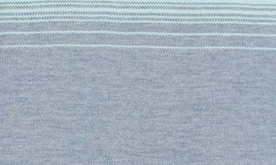Shop Original Penguin Chest Stripe Cotton Polo In Deep Dive