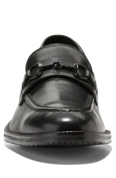 Shop Cole Haan Modern Essential Bit Loafer In Black Gray Pin