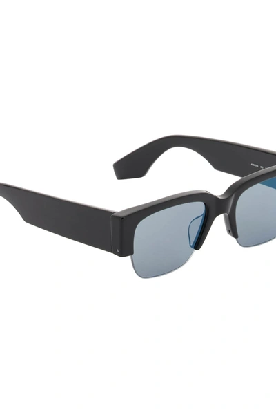 Shop Alexander Mcqueen Sunglasses With Graffiti Logo Men In Black