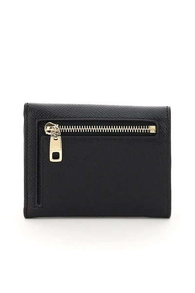 Shop Dolce & Gabbana French Flap Wallet Women In Black