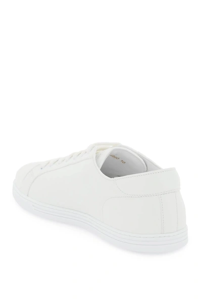 Shop Dolce & Gabbana Leather 'saint Tropez' Sneakers Men In White