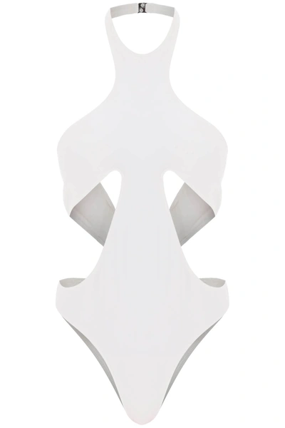 Shop Mugler One-piece Swimsuit With Cut-outs Women In White