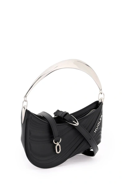 Shop Mugler Spiral Curve 01 Handbag Women In Black