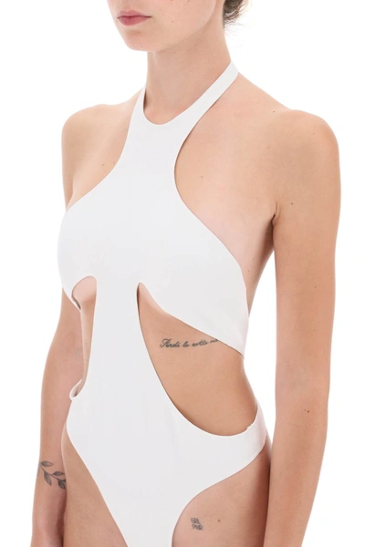 Shop Mugler One-piece Swimsuit With Cut-outs Women In White