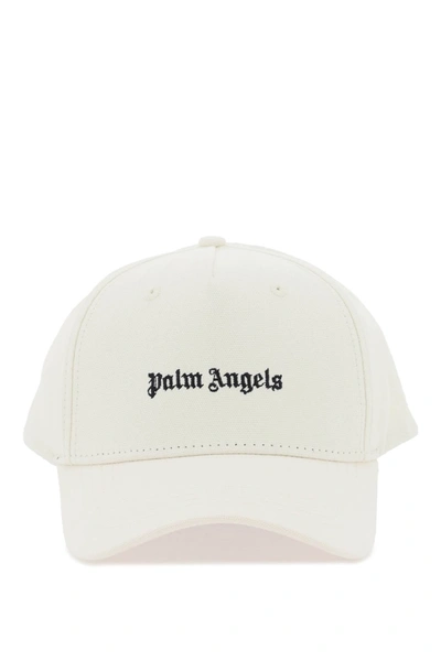 Shop Palm Angels Classic Logo Baseball Cap Women In White