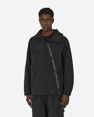 Shop Snow Peak Thermal Insulated Rain Jacket In Black