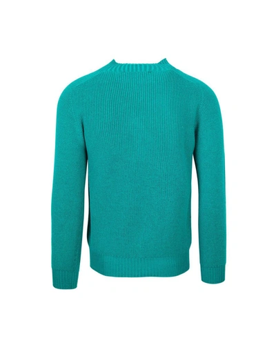 Shop Amaranto Amaránto Sweater In Aqua Green