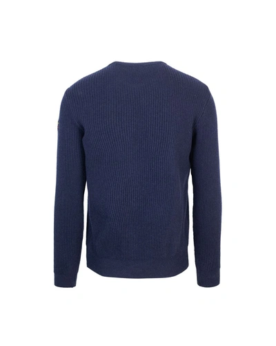 Shop Paul & Shark Sweater In Melange Blue