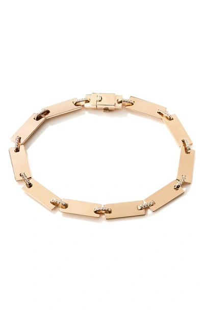Shop Lana Tag Link Bracelet In Yellow Gold