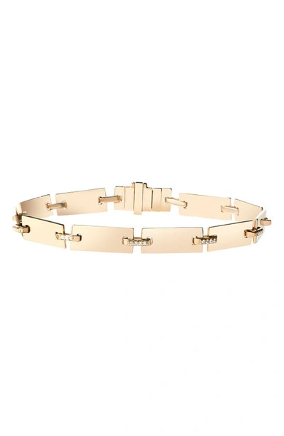 Shop Lana Tag Link Bracelet In Yellow Gold