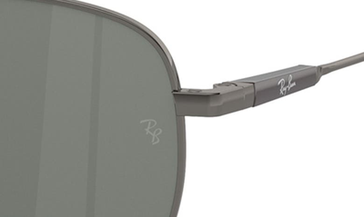 Ray Ban Michael 59mm Polarized Pillow Sunglasses In Gunmetal