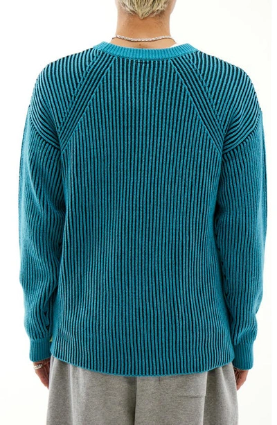 Shop Iets Frans Plaited Rib Sweater In Turquoise