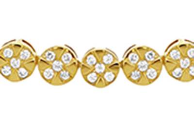 Shop Bony Levy Diamond Disc Frontal Necklace In 18k Yellow Gold