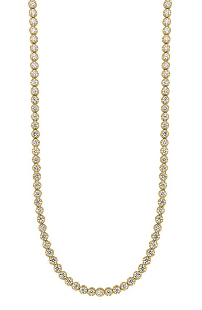 Shop Bony Levy Audrey 18k Gold Diamond Tennis Necklace In 18k Yellow Gold