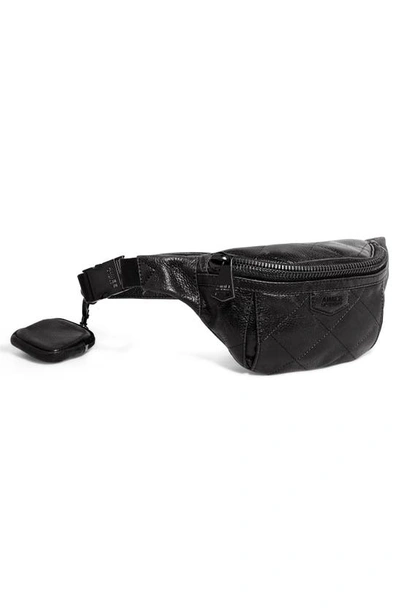Shop Aimee Kestenberg Outta Here Quilted Leather Sling Bag In Black