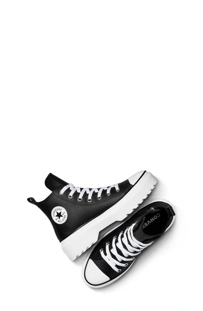 Shop Converse Kids' Chuck Taylor® All Star® Lugged High Top Sneaker In Black/ White