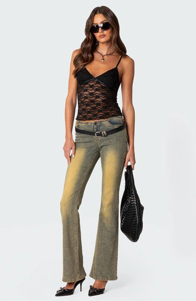 Edikted Eira Lace Camisole In Black