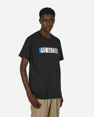 Shop Youth Club H4t3u T-shirt In Black