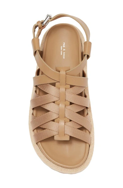 Rag & Bone Park Platform Fisherman Sandal In Biscotti