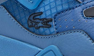 Shop Lacoste Lt 12 Sneaker In Dk Blu/ Blu